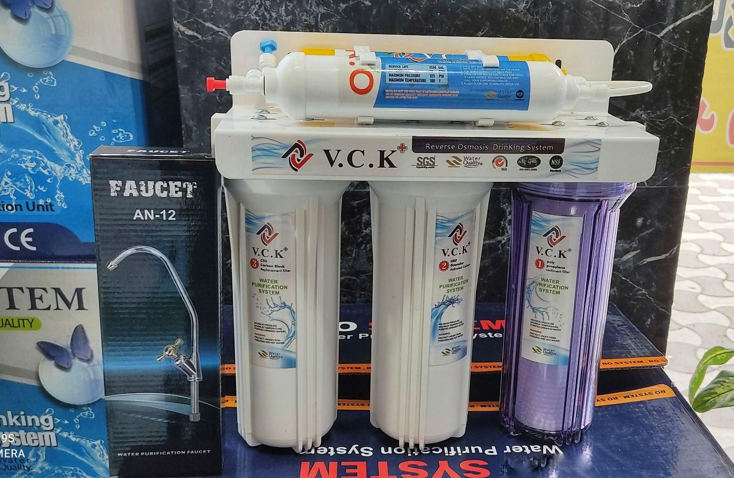 تصفیه آب ۵ مرحله vck نصب رایگان|آب‌سردکن و تصفیه آب|رشت, آزادگان|دیوار