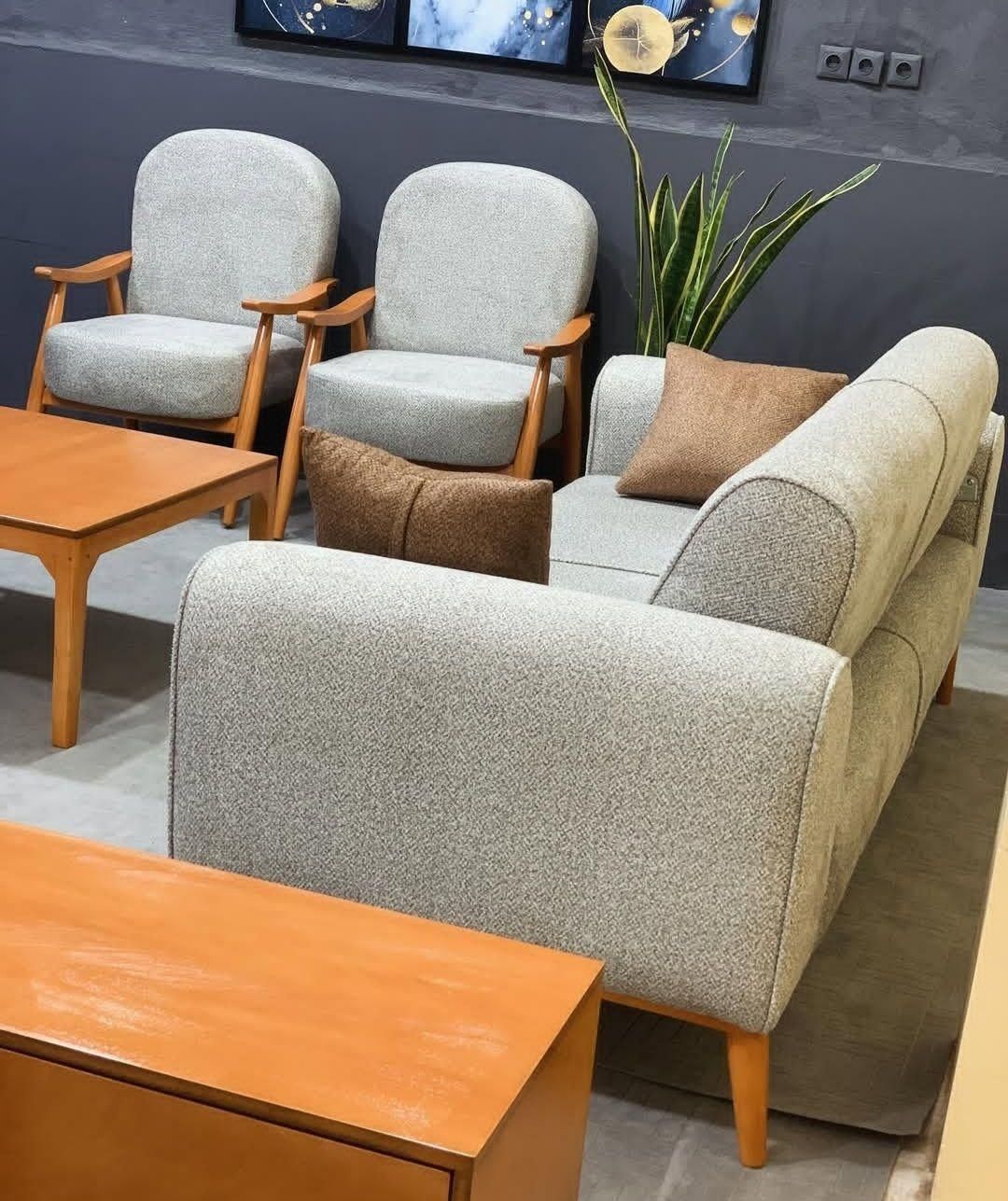 مبل صدفی چوبی|مبلمان خانگی و میز عسلی|یزد, |دیوار