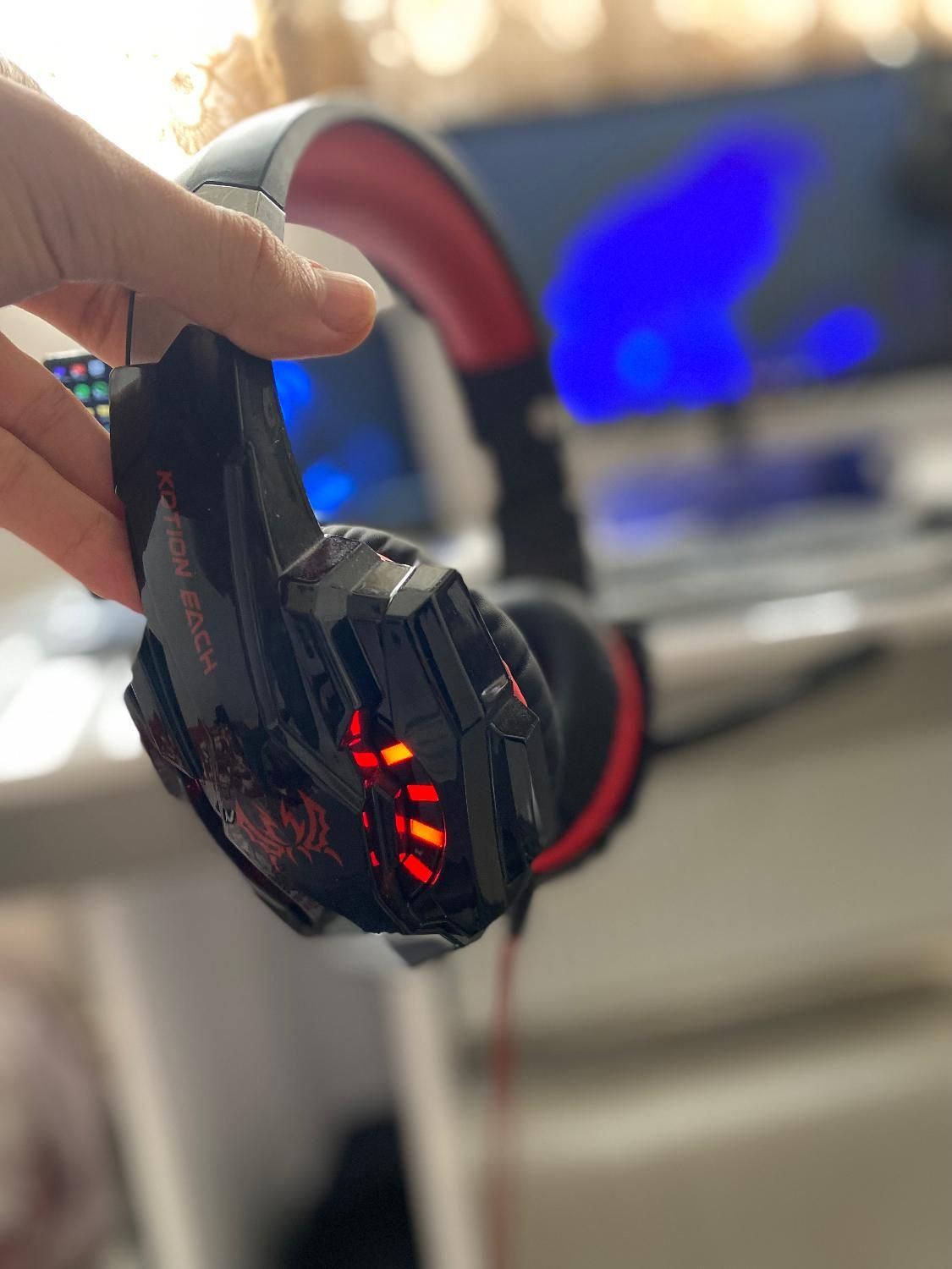 هدفون/هدست گیمینگ Kotion Each RGB با میکروفون|قطعات و لوازم جانبی رایانه|اصفهان, روشن‌دشت|دیوار