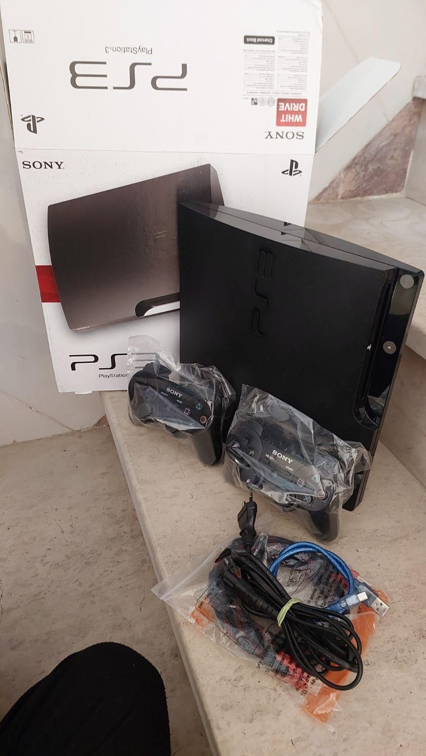سونی۳ اسلیم ps3 پلی استیشن۳ ۷۵۰ گیگ دو دسته|کنسول، بازی ویدئویی و آنلاین|قم, شاه سید علی|دیوار