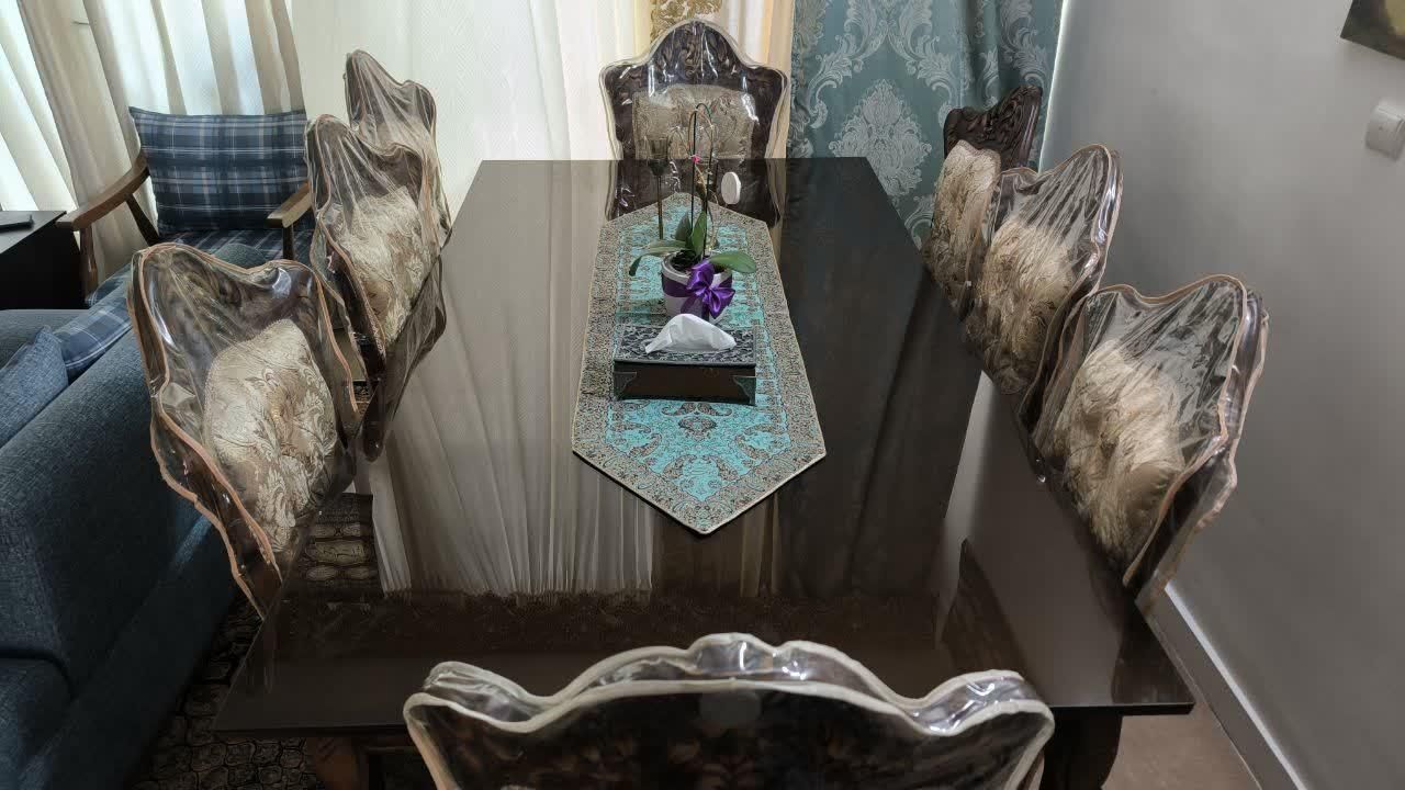 میز ناهار خوردی ۸ نفره سفارشی منبت کاری شده|میز و صندلی غذاخوری|تهران, زرگنده|دیوار