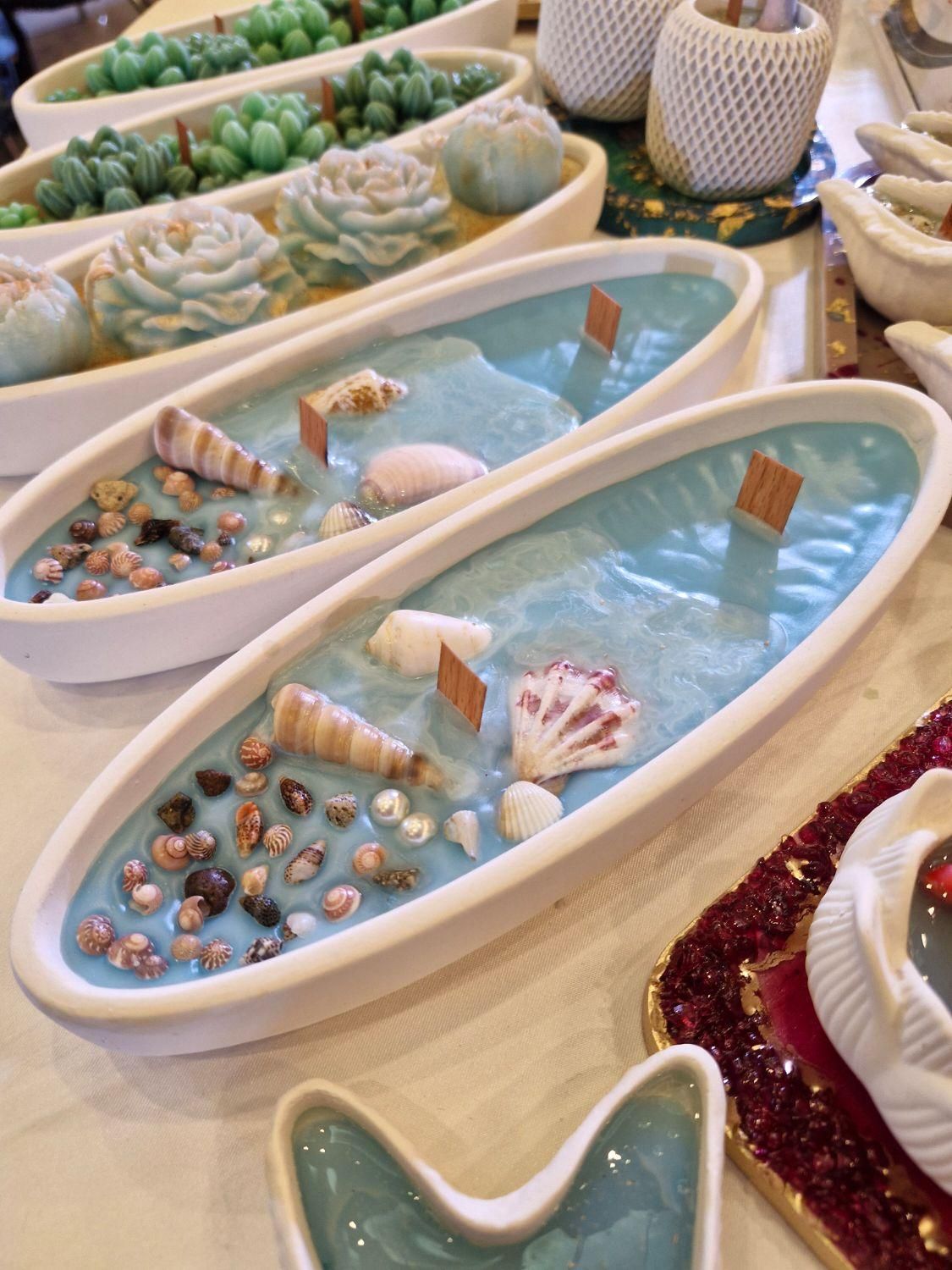 حراجی انواع شمع های دکوراتیو سنگی ،دریا ،کاکتوس|صنایع دستی و سایر لوازم تزئینی|تبریز, |دیوار