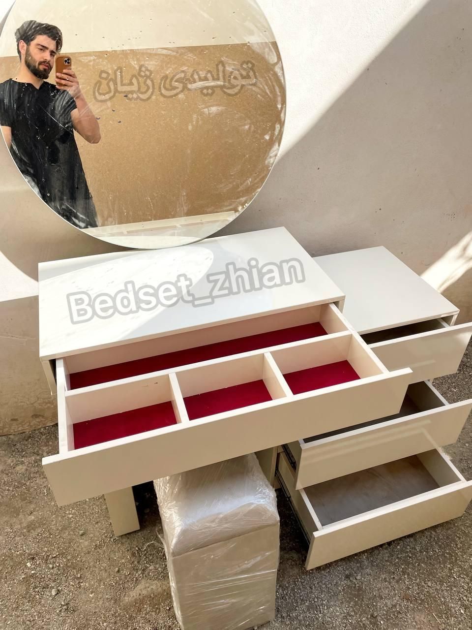 تخت خواب تخت ۲ نفره|تخت و سرویس خواب|بومهن, |دیوار