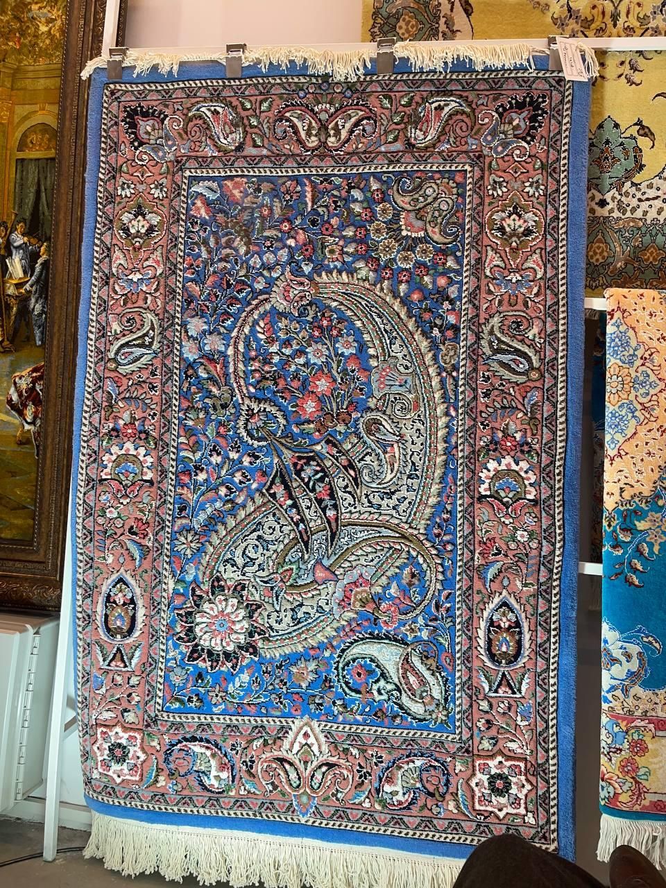 فرش دستباف برجسته نقشه بوته اراک|فرش|مشکیندشت, |دیوار