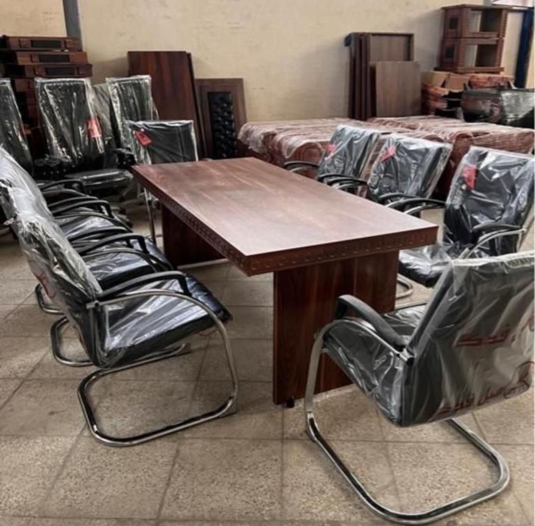 میز کنفرانس ۶ نفره -۴ نفره|مبلمان اداری|قم, نیروگاه|دیوار