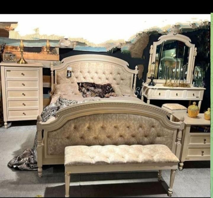 سرویس چوبی جهیزیه عروس ( محشر)|تخت و سرویس خواب|اردبیل, |دیوار