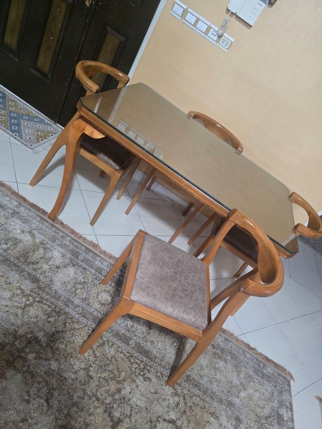 میز ناهارخوری چوب راش نو|میز و صندلی غذاخوری|قزوین, |دیوار