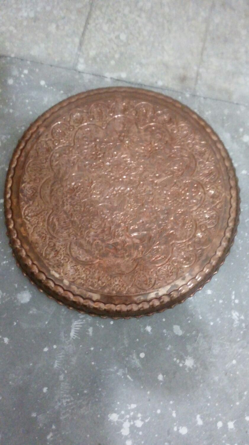 منقل برنجی  سماور زغالی برنجی  سینی مسی|کلکسیون اشیاء عتیقه|اصفهان, لاله|دیوار