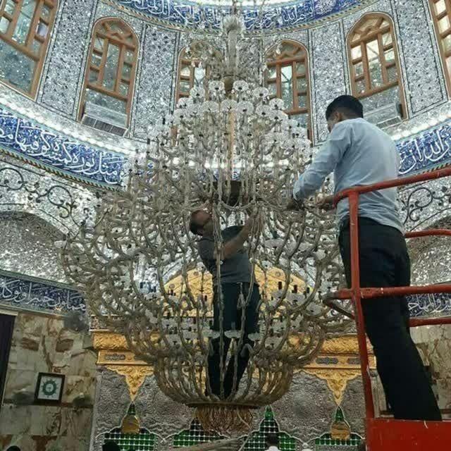 تولید لوستر جهت مساجد هتلها و تالار ...|لوستر و چراغ آویز|مشهد, گرجی علیا|دیوار