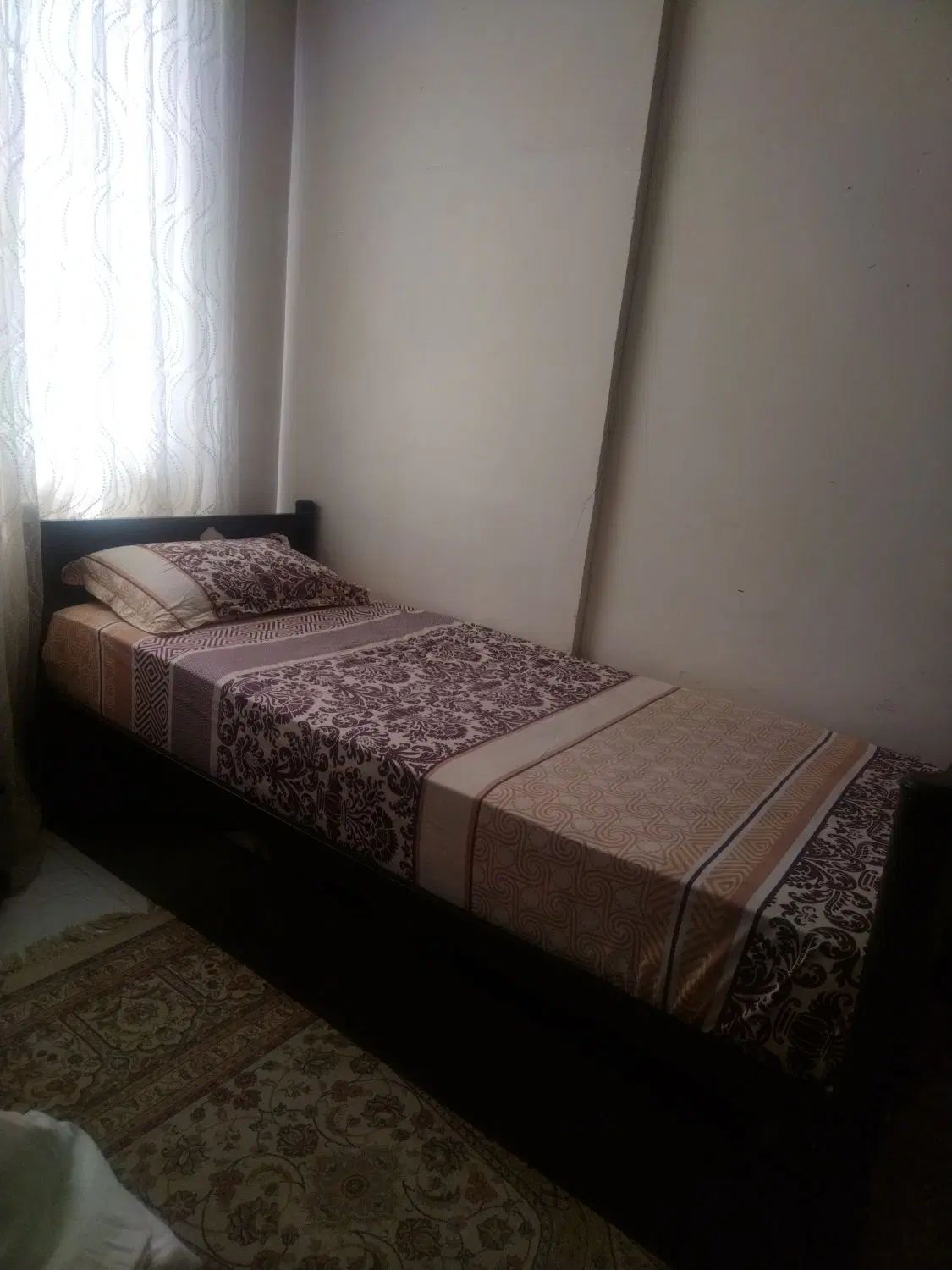تخت خواب 2 طبقه فلزی به همراه محافظ و نردبان|تخت و سرویس خواب|تهران, سبلان (لشگر)|دیوار