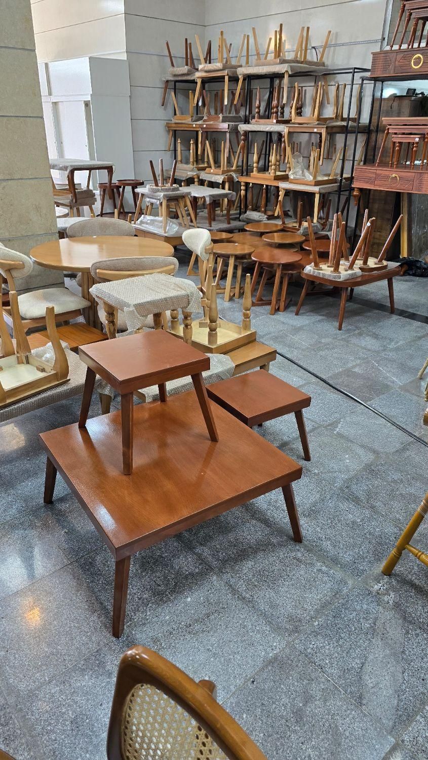 جلومبلی و عسلی+جلو مبلی چوبی|مبلمان خانگی و میز عسلی|کرج, گلشهر|دیوار