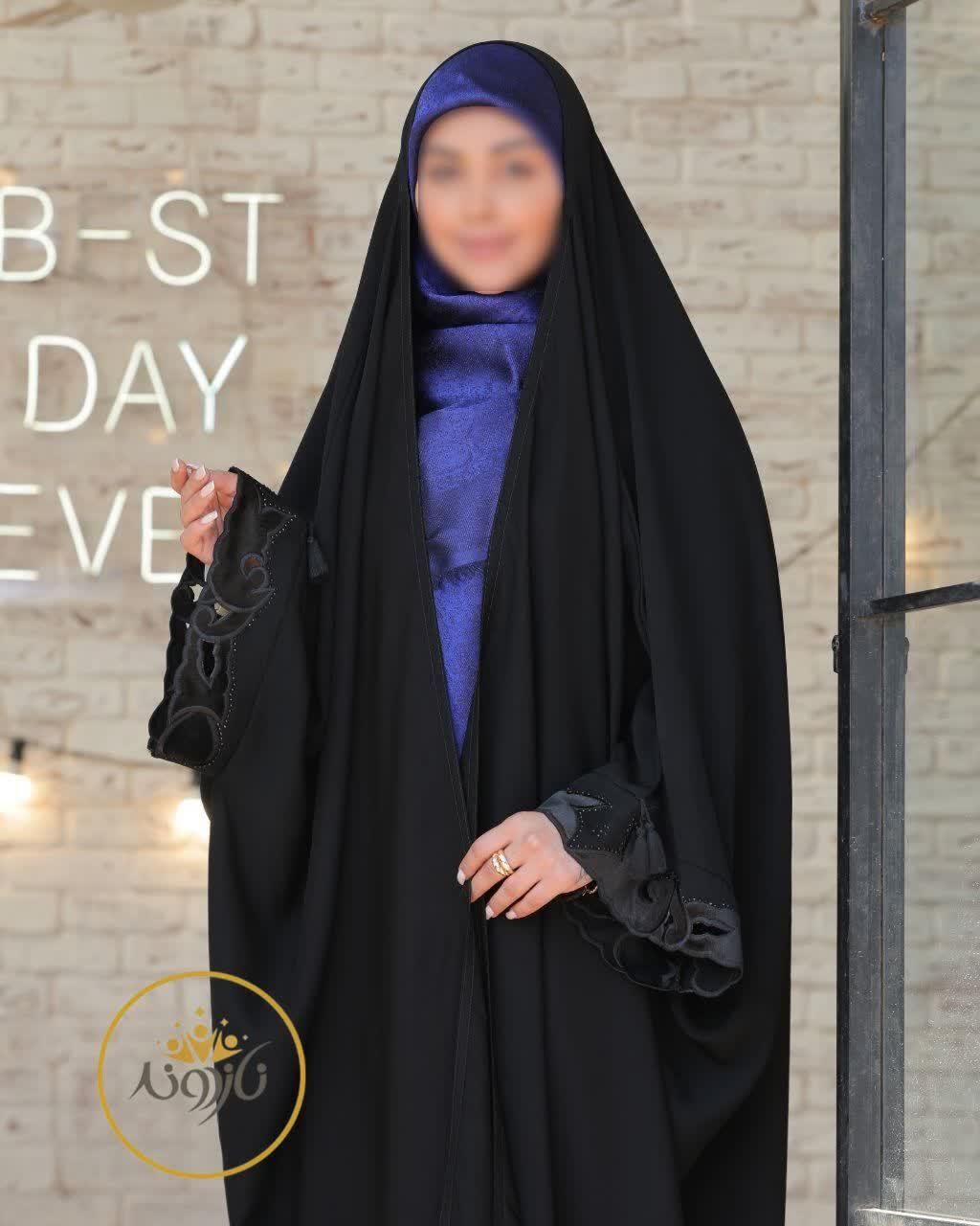 چادر مشکی جده عربی جواهر دوزی و ساده کدAMm43|لباس|آمل, |دیوار