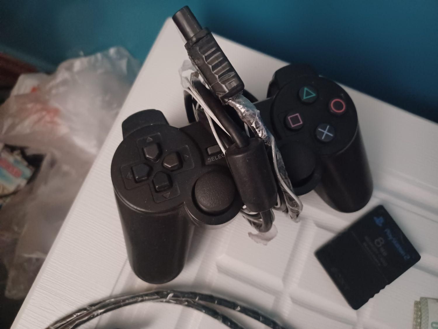 دسته و مموری کارت ps2|کنسول، بازی ویدئویی و آنلاین|اسدآباد, |دیوار