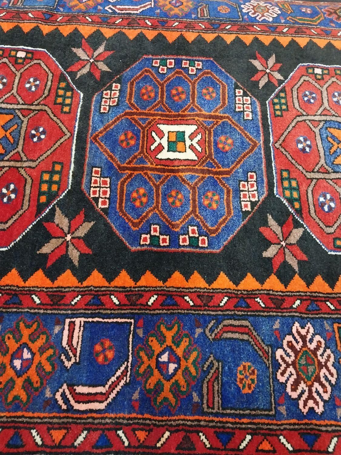 دوجفت ۳متری دستبافت زنجان رنگ گیاهی|فرش|دورود, |دیوار