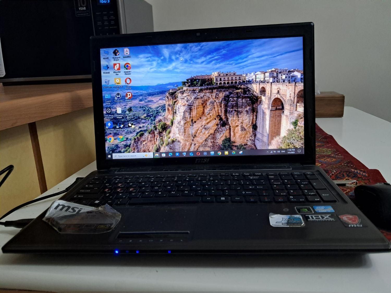 لپ‌تاپ MSI GE620DX بدون باتری با هارد SSD|رایانه همراه|تهران, تهرانپارس غربی|دیوار