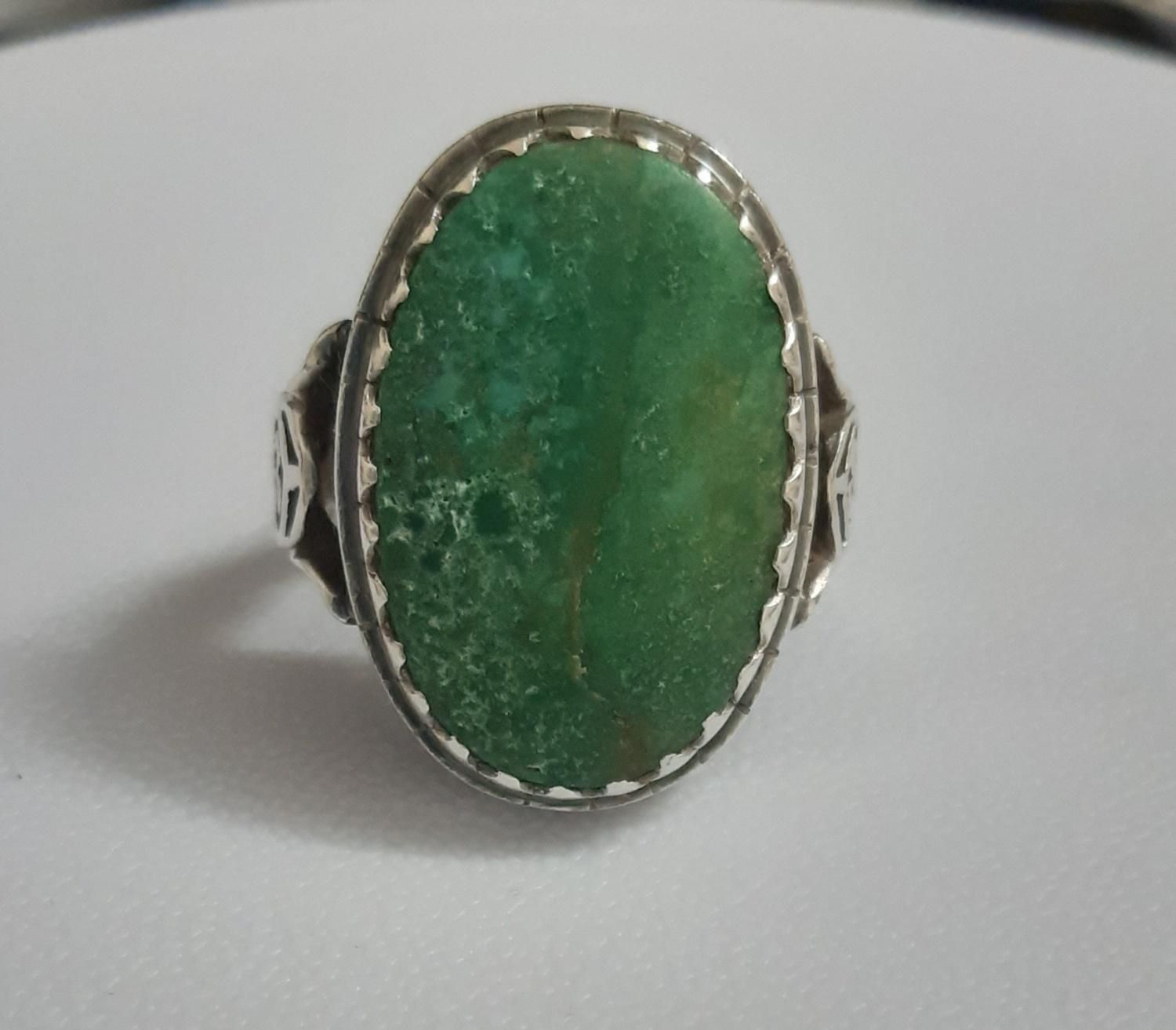 انگشتر نقره مردانه با سنگ فیروزه نیشابور|جواهرات|قم, پردیسان|دیوار