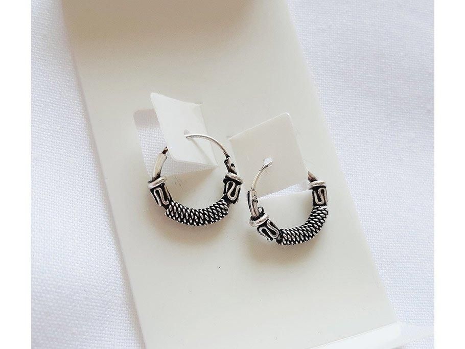 گوشواره نقره حلقه ای، زیبایی کلاسیک و چشم نواز|بدلیجات|بندرعباس, |دیوار