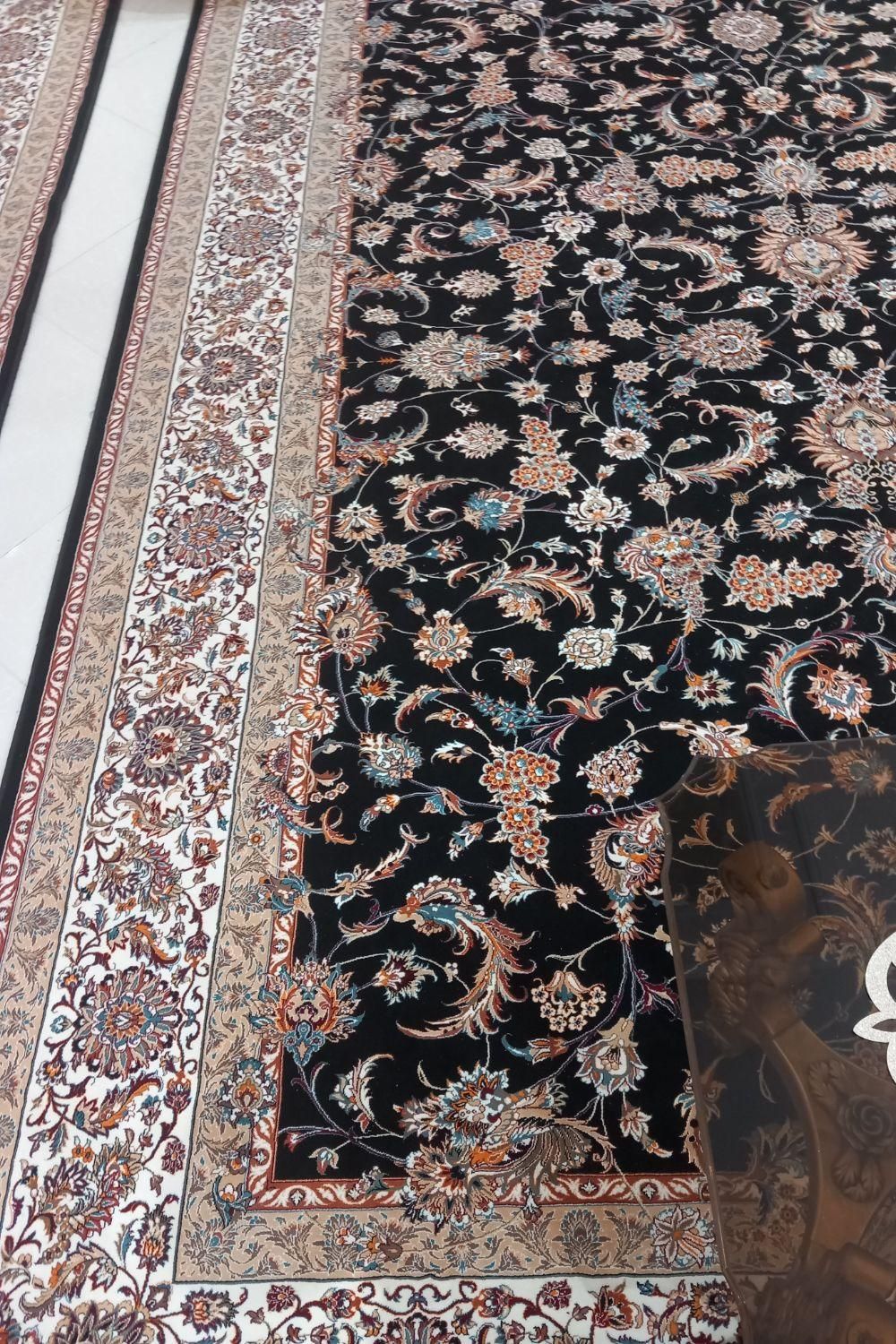 فرش سورمه ای ۱۲ متر|فرش|اراک, |دیوار