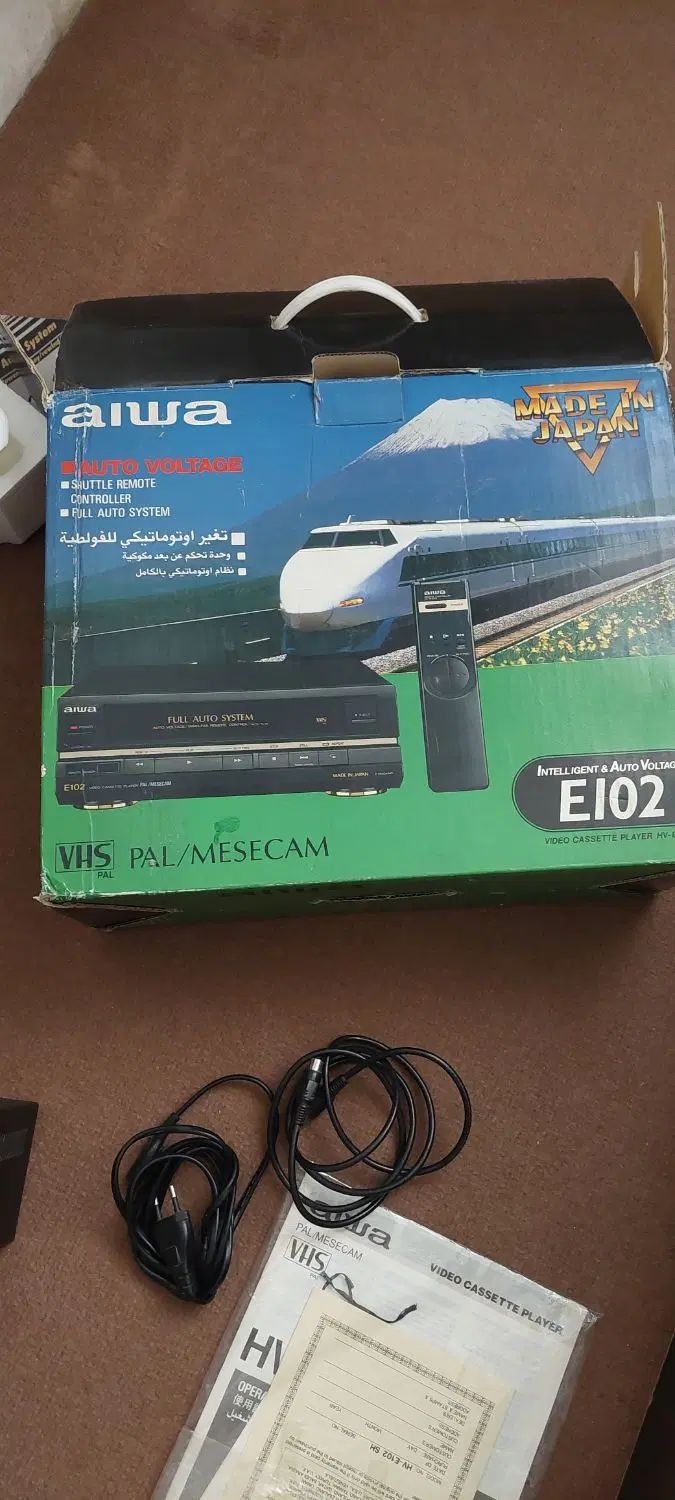 ویدیو پلیر VHS برند AIWA مدل E102 ساخت ژاپن|پخش‌کننده DVD و ویدیو|تهران, گیشا|دیوار