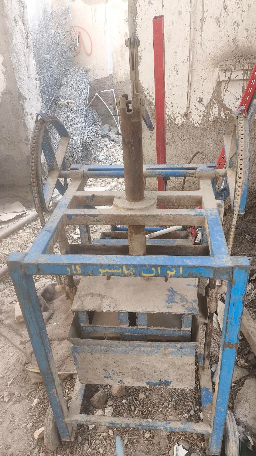 دستگاه بلوک زنی دستی دوتایی|ماشین‌آلات صنعتی|زهک, |دیوار
