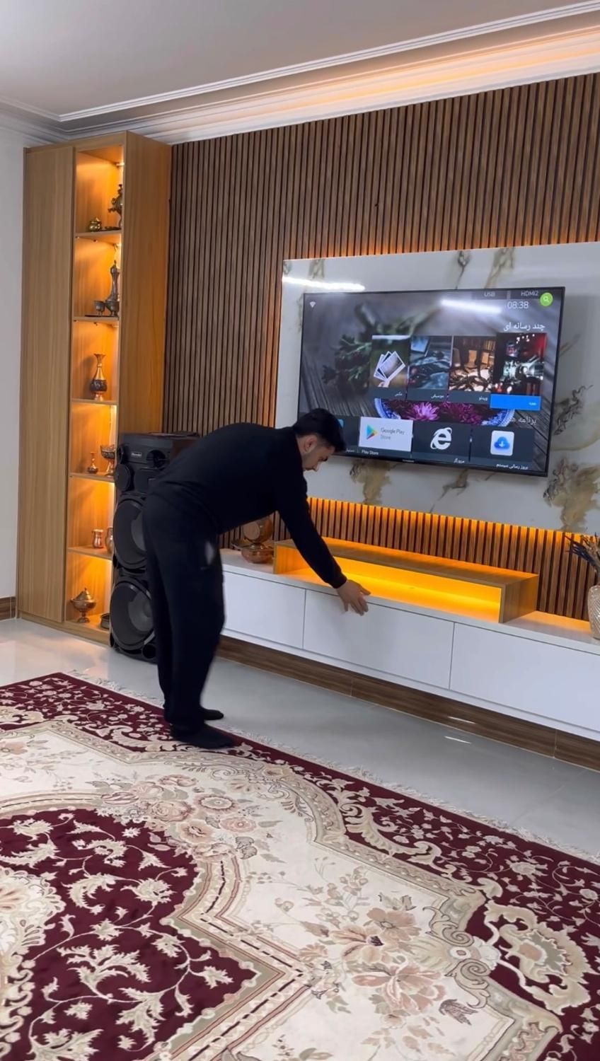 تیوی وال ترمووال ماربلشیت تی وی وال tv wall|خدمات پیشه و مهارت|بابل, |دیوار