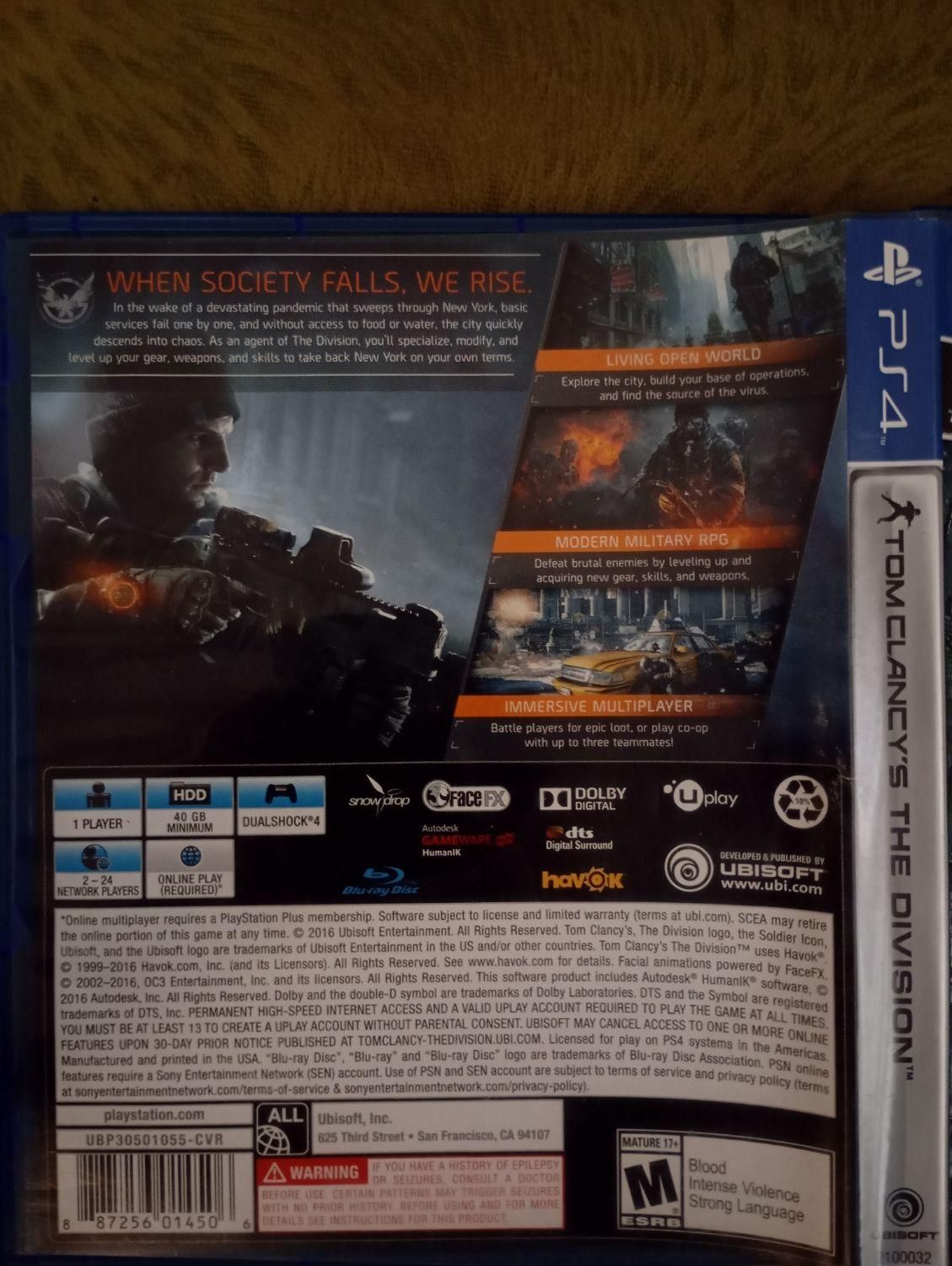 tom Clancy's the division|کنسول، بازی ویدئویی و آنلاین|تهران, خواجه نظام الملک|دیوار