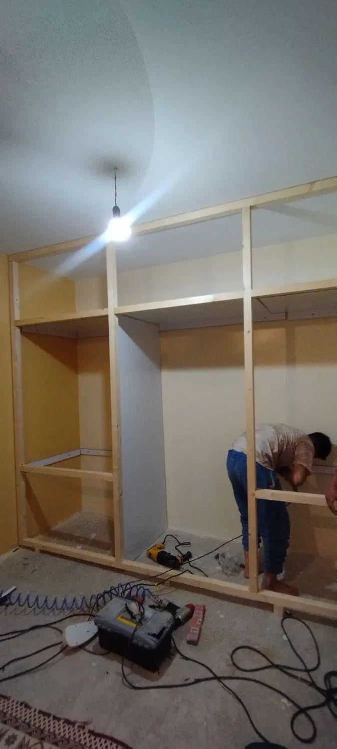 ساخت کمد و کابینت با رنگ دلخواه شما عزیزان|جاکفشی، کمد، دراور|کلاله, |دیوار