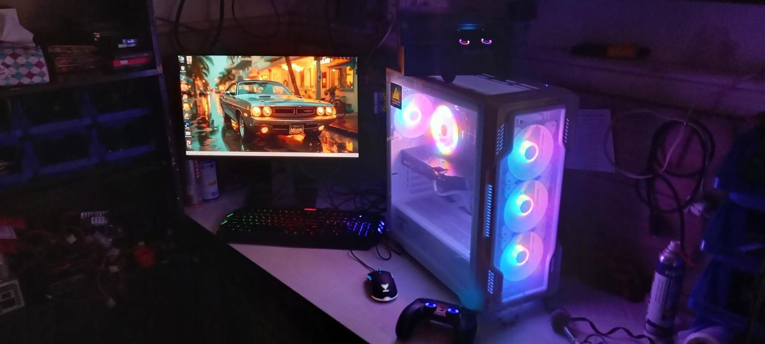 سیستم کیس گیمینگ RGB و کامپیوتر کامل اقتصادی گیم|رایانه رومیزی|قم, حاج زینل|دیوار