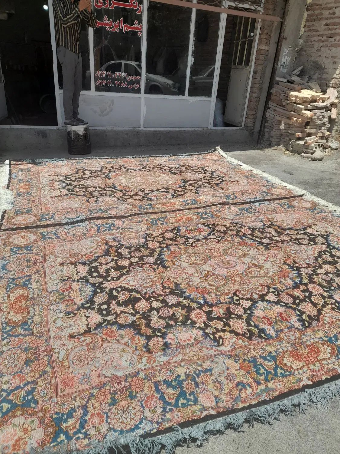 جفت ۹متری سالاری ۳۰رج مرینوس تک متن|فرش|تبریز, |دیوار