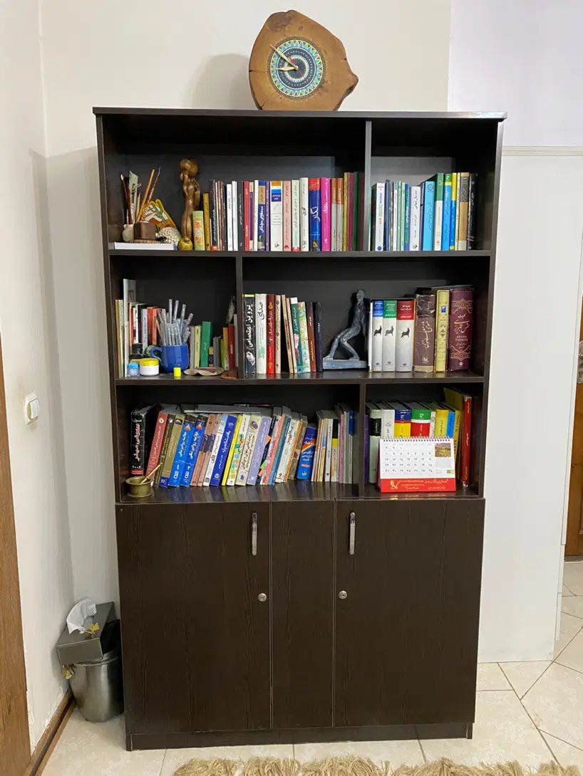 کتابخانه|کتابخانه، شلف، قفسه‌های دیواری|تهران, جمال‌زاده|دیوار