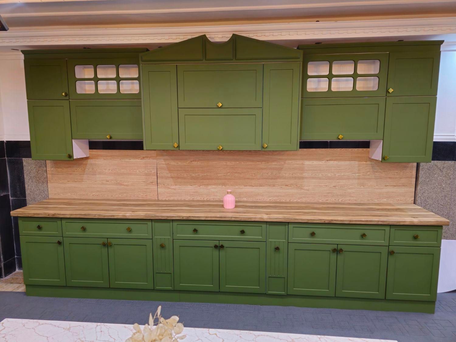 کابینت نئوکلاسیک سبز|مصالح و تجهیزات ساختمان|فردیس, |دیوار