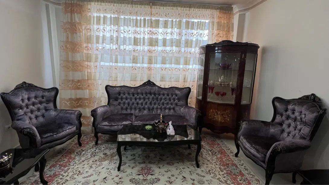 سرویس مبل استیل ۹ نفره و میز ناهار خوری ۸ نفره|مبلمان خانگی و میز عسلی|مشهد, آبکوه|دیوار