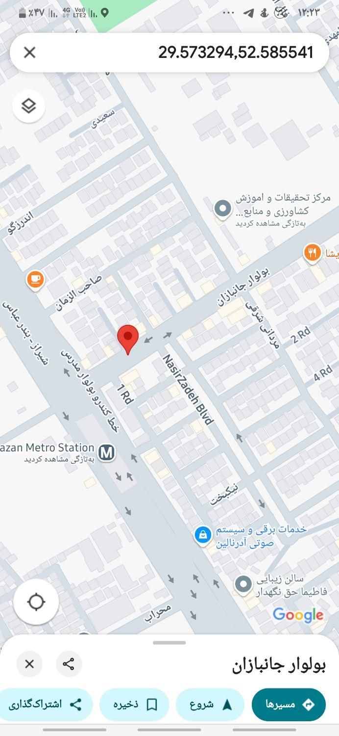 رهن واجاره ۶۰متر۱خواب تجاری بالای مغازه. سر پدونک.|اجارهٔ دفتر کار، اتاق اداری، مطب|شیراز, پودنک|دیوار