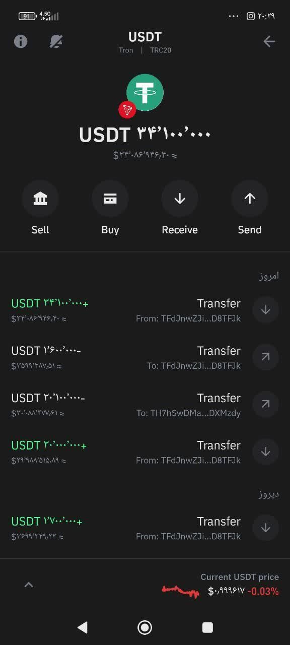 تتر فلش روی بلاک چین اصلی trc20|لوازم جانبی موبایل و تبلت|تهران, آرژانتین|دیوار