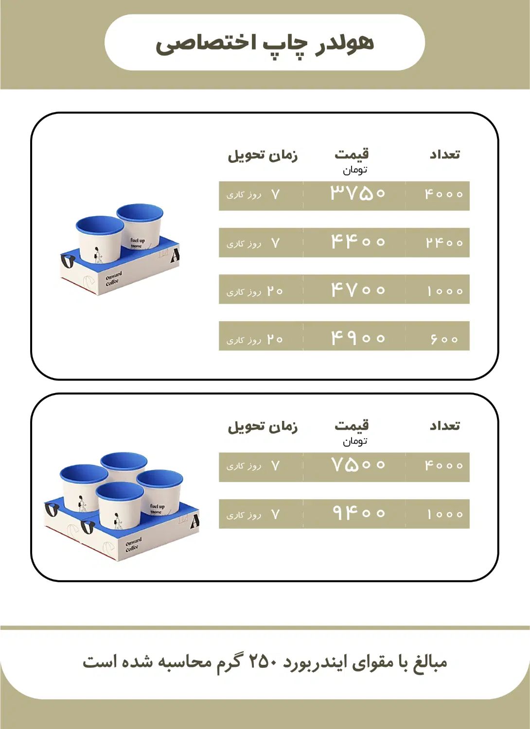 چاپ کافه و فست فود ، لیوان کاغذی،هولدر|کافی‌شاپ و رستوران|مشهد, احمدآباد|دیوار