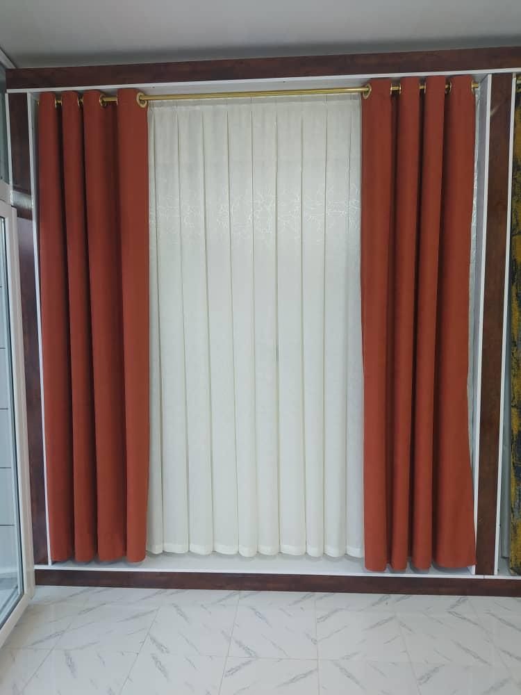 انواع پرده پلیسه مینی‌مال پانچ زبرا نخی عمودی|پرده، رانر، رومیزی|لردگان, |دیوار