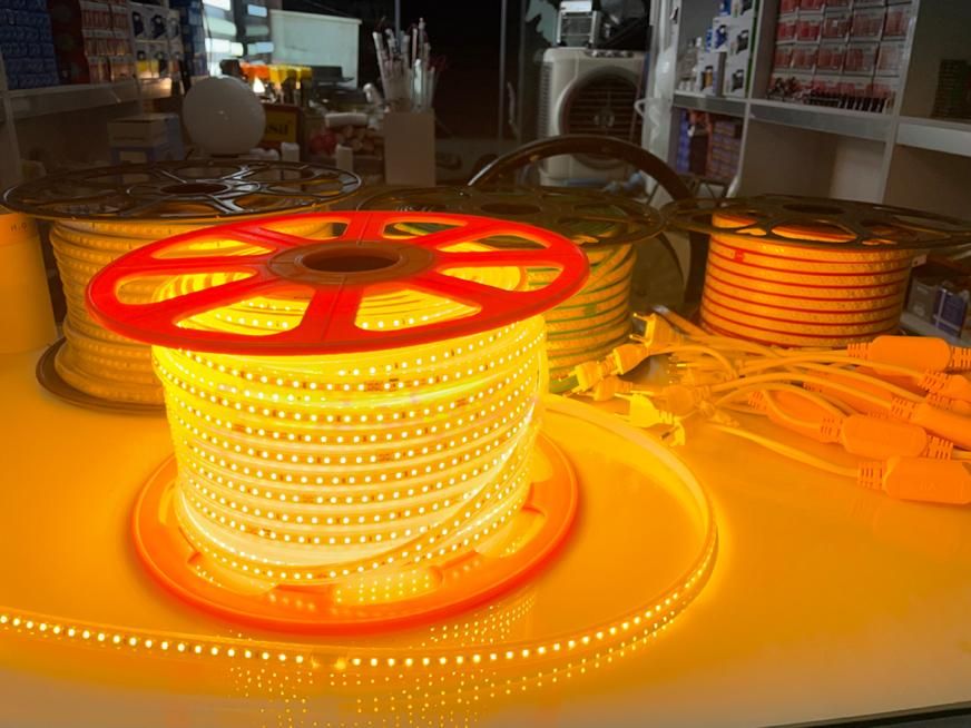 نورمخفی ریسه شلنگی انبه ای|ریسه و چراغ تزئینی|ملایر, |دیوار