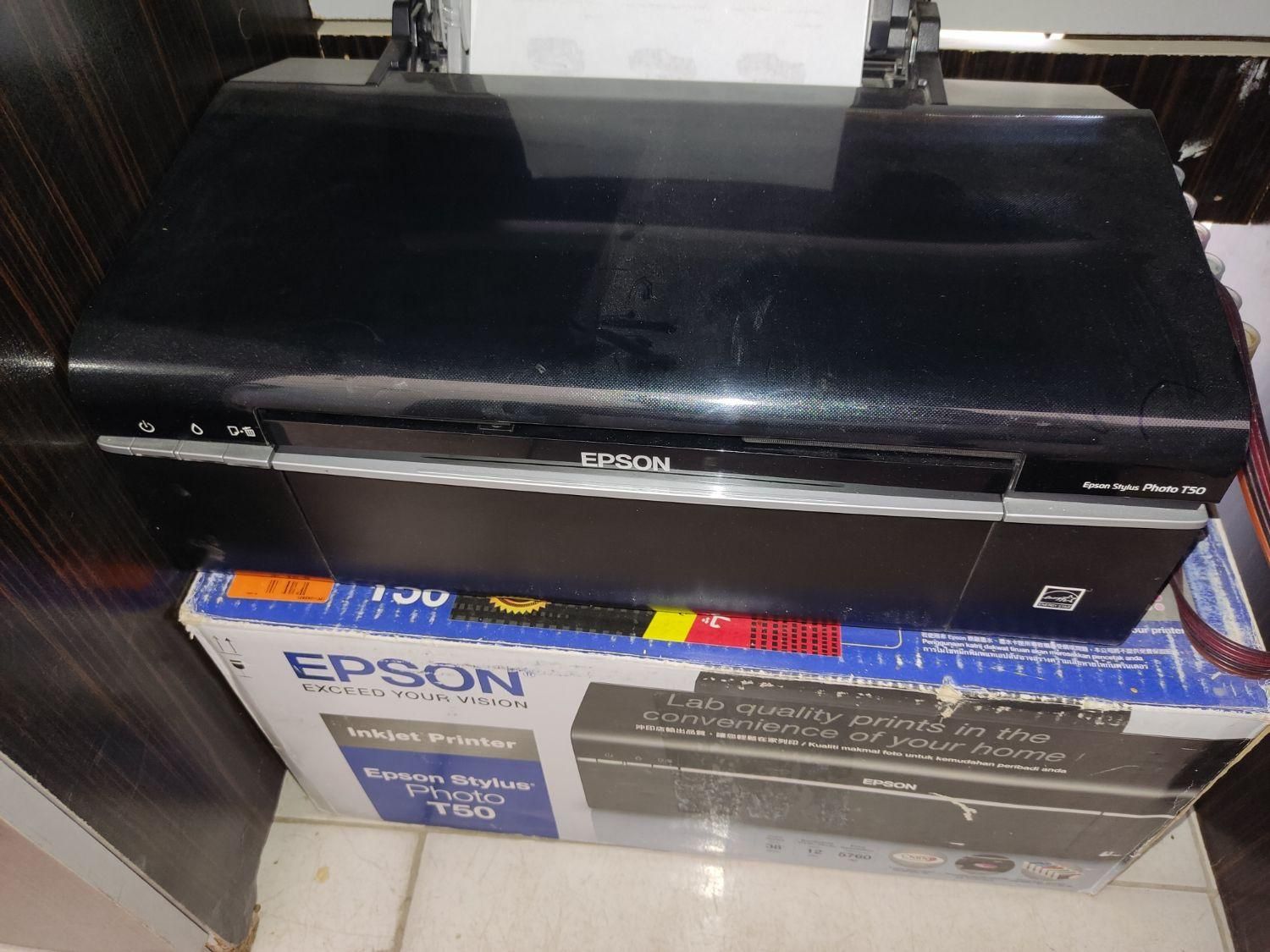 چاپگر رنگی جوهرافشان epson t50|پرینتر، اسکنر، کپی، فکس|اصفهان, درب سیبه علیا|دیوار