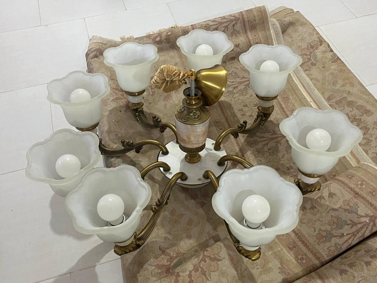 فروش لوستر ۸ شاخه|لوستر و چراغ آویز|رشت, پل تالشان|دیوار