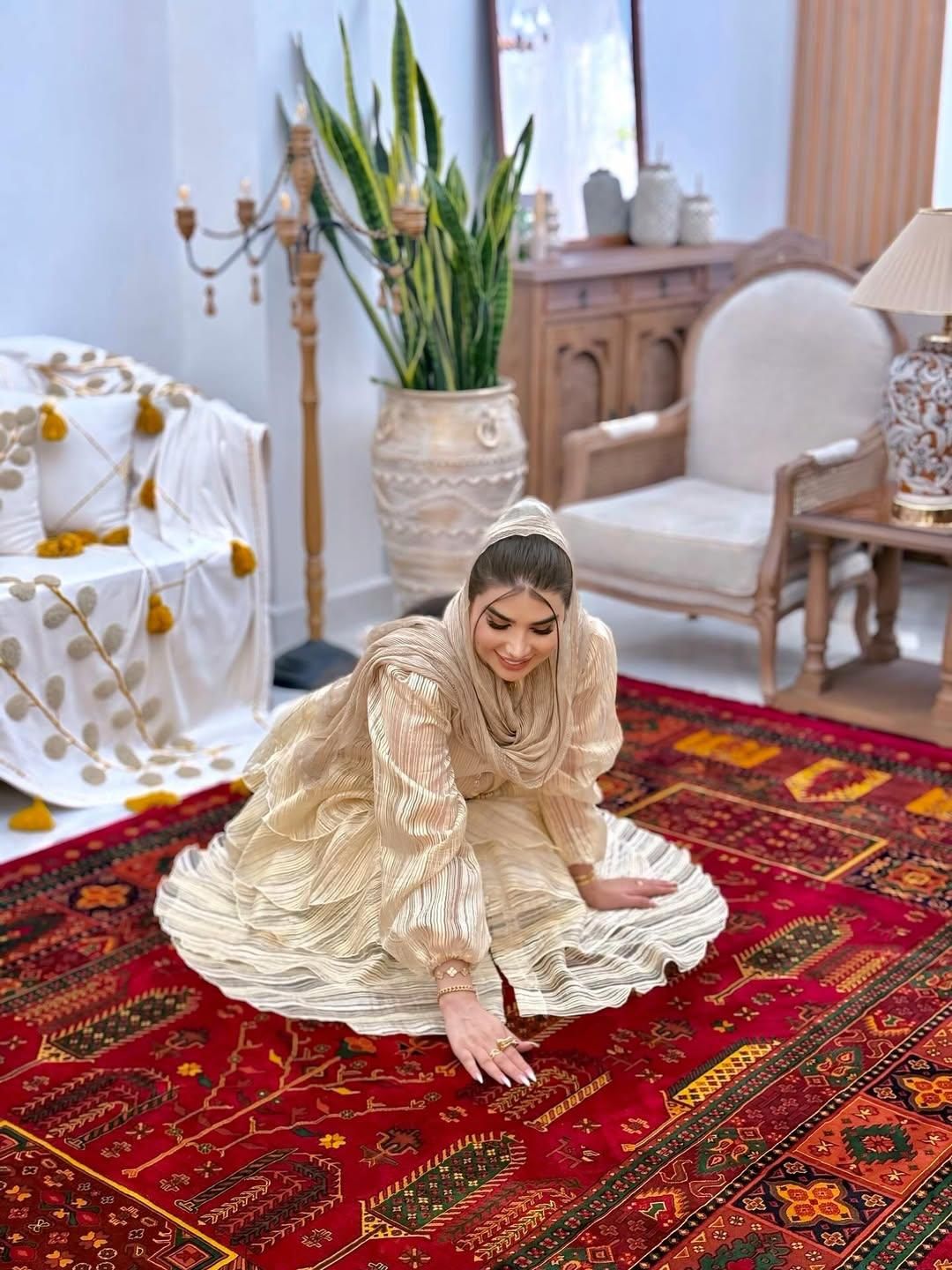 فرش عروس طرح قشقایی در منزل مشتری ۱۲و۹و۶ متری|فرش|قم, باجک دو|دیوار