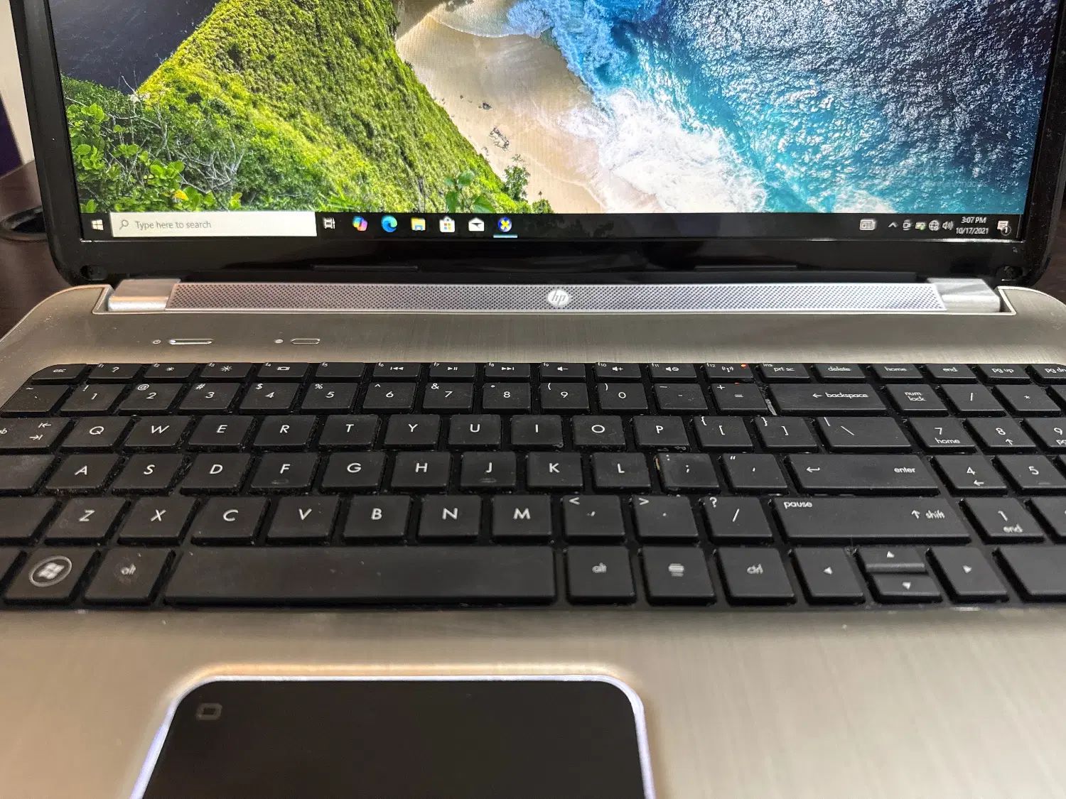 لپتاپdv7 hp بدنه استیل amd a8 17 inch|رایانه همراه|تهران, دهکده المپیک|دیوار