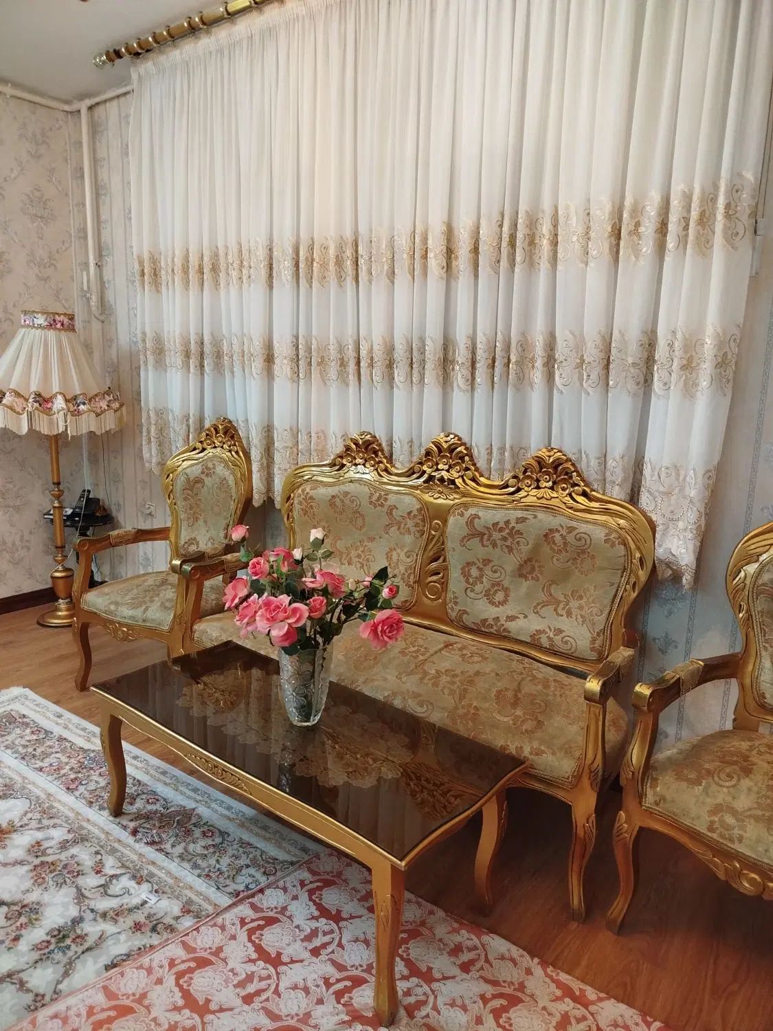 مبل9نفره با جلو مبلی بدون میز عسلی|مبلمان خانگی و میز عسلی|کرمانشاه, |دیوار