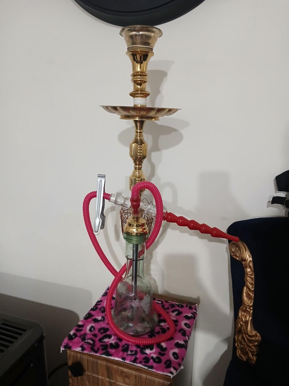 قلیون برنجی شاه نشین شیک تنه سنگین|کلکسیون و سرگرمی|مشکین‌دشت, |دیوار