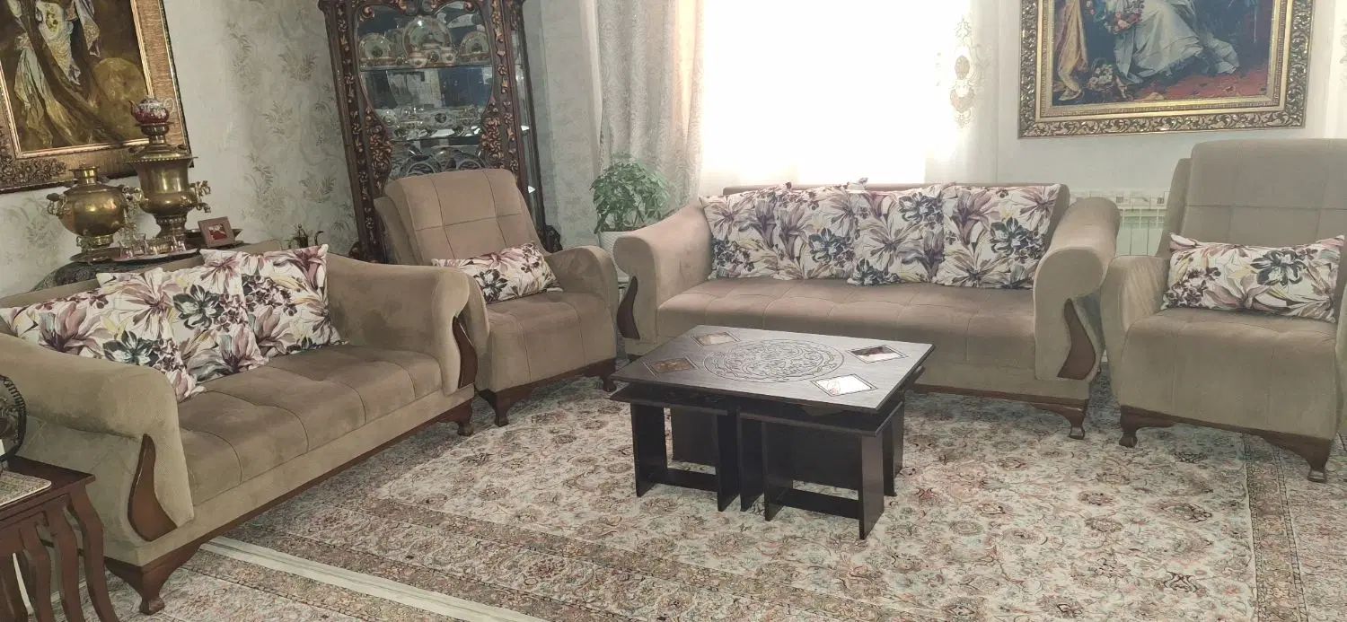 مبلمان راحتی ۷نفره|مبلمان خانگی و میز عسلی|تهران, ائمه اطهار|دیوار