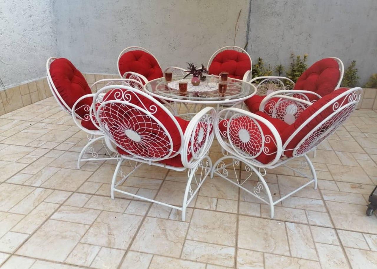 مبلمان صندلی تاب اتشدان طرح w2باغی ویلای کافه ای|صندلی و نیمکت|صفادشت, |دیوار