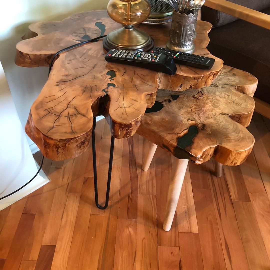 میز چوبی روستیک ناهار خوری جلومبلی عسلی تخته سرو|میز و صندلی غذاخوری|ری, بازار گل خاوران|دیوار