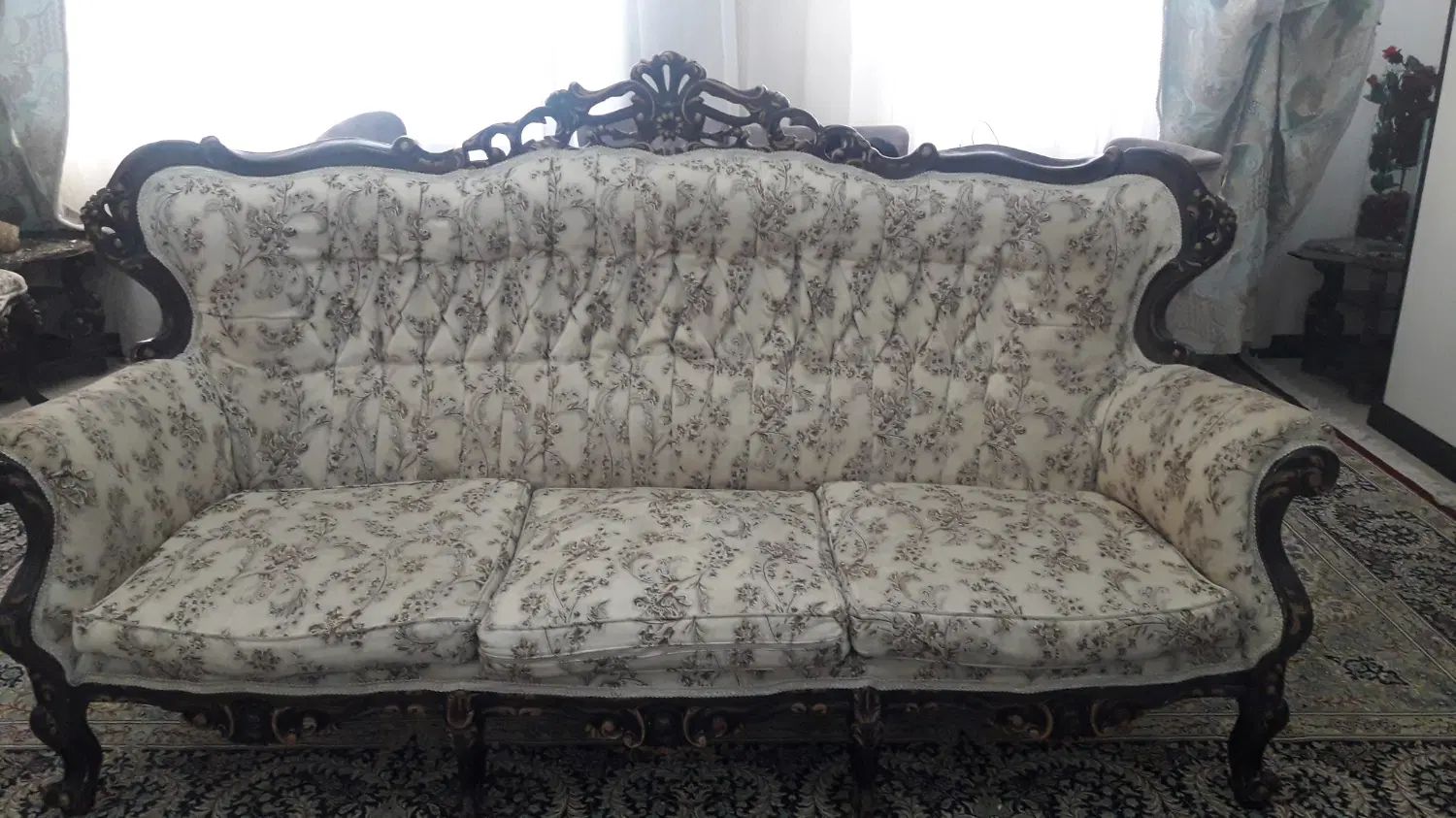 مبل استیل سلطنتی ۹ نفره به همراه ناهار خوری ۸ نفره|مبلمان خانگی و میز عسلی|کرج, اصفهانی‌ها|دیوار