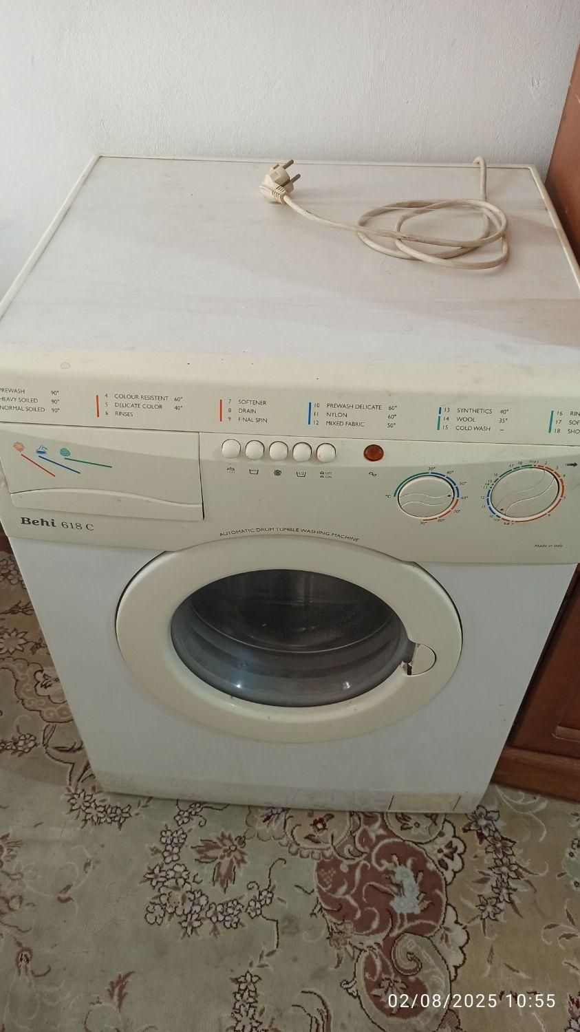 لباسشویی بهی ایتالیا Behi 618c|ماشین لباسشویی و خشک‌کن لباس|اصفهان, باغ زیار|دیوار