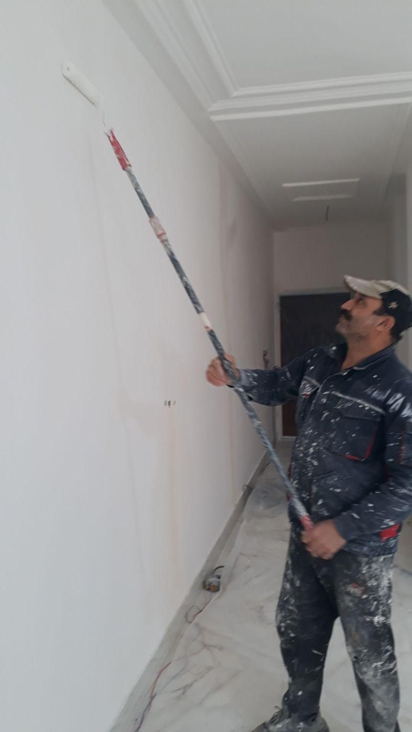 نقاشی ساختمان.رنگ کاری.رنگکاری|خدمات پیشه و مهارت|اسلامشهر, شهرک واوان|دیوار