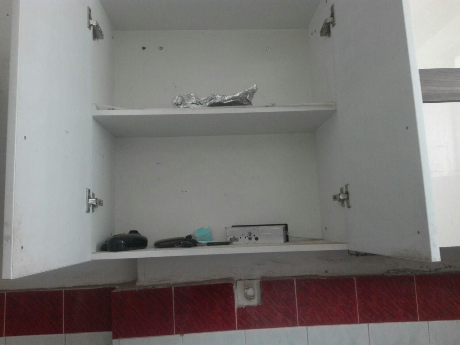 آب چکان و کابینت دیواری دو در ام دی دی اف|آب‌چکان و نظم‌دهنده ظروف|قدس, شهر‌قدس|دیوار